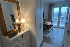 Erstbezug! Vollmöblierte Cosy-1-Zimmer-Wohnung im 5. OG mit Balkon im Neubau