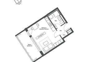 Kompaktes 1-Zi-Apartment mit Duschbad u. Süd-West-Balkon – Schmetterlingsstraße 1, 85551 Kirchheim bei München – Vorschaubild 4