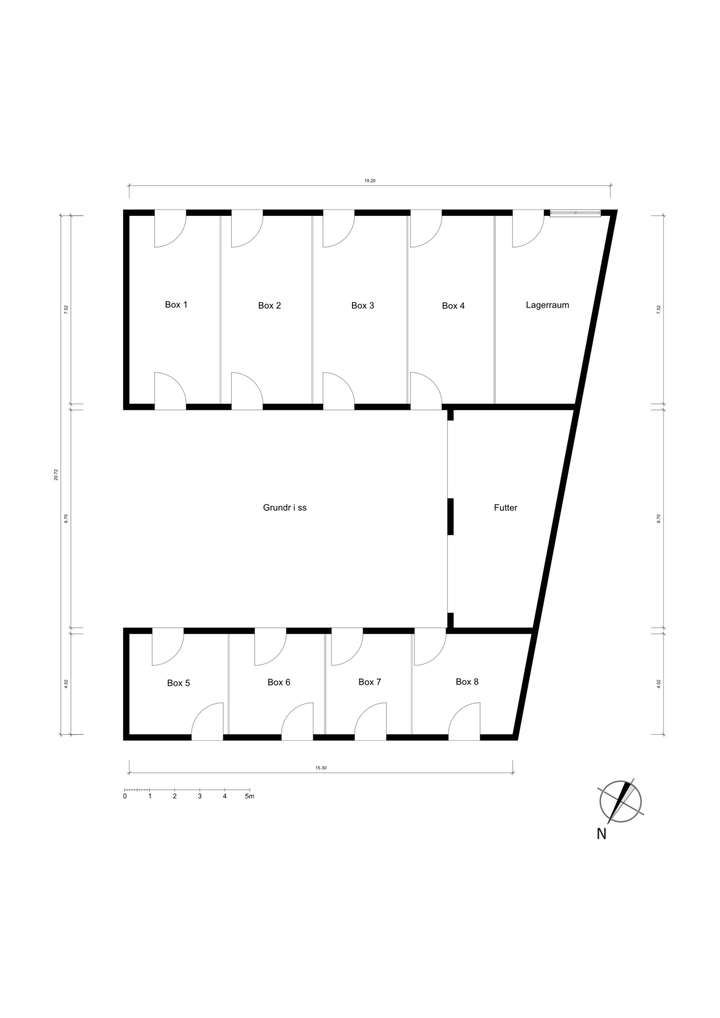 Grundriss Pferdeboxen