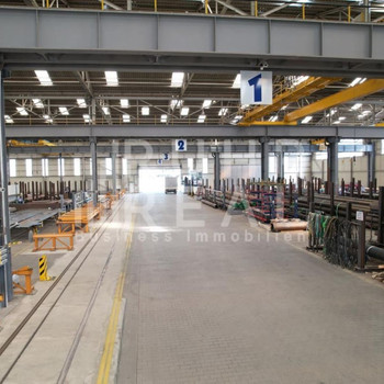 STAHLHALLE IN NEUSS | KRANBAHN | LKW-DURCHFAHRT