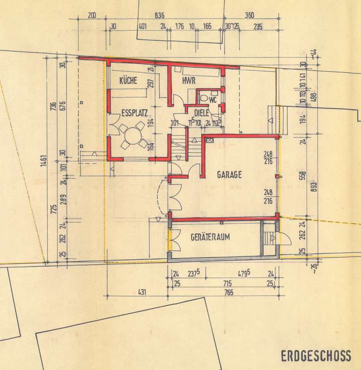 Grundriss EG Hinterhaus