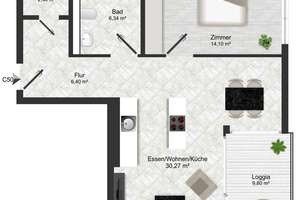 Urbanes Wohnen: 2-Zimmer-Neubauwohnung in zentraler Lage – Herbststraße 21, 74072 Heilbronn, Heilbronn – Vorschaubild 14