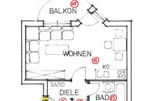*1-Raum-WE mit EBK und Balkon im Studentenviertel: ideale Kapitalanlage mit Potenzial!* – Casparistraße 2, 9126 Lutherviertel, Chemnitz – Vorschaubild 3