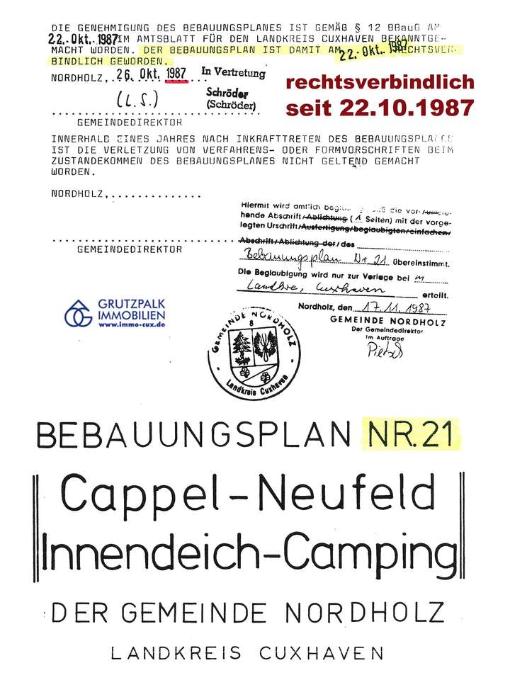 B-Plan seit 22.10.1987 gültig