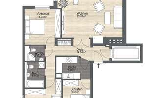 Luxuriöse 4-Zimmer Wohnung mit TG-Stellplatz und Aufzug direkt in die Wohnung im Zentrum vom München – Die vollständige Adresse der Immobilie erhältst du vom Anbieter., 80333 Universität, München – Vorschaubild 14