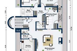 Penthouse in der Menterschwaige mit umlaufender Dachterrasse und ca. 230 m² Wohn-Nutzfläche – Die vollständige Adresse der Immobilie erhältst du vom Anbieter., 81545 Harlaching, München – Vorschaubild 22