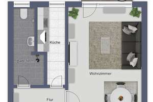 Sanierte/renovierte 1-Zimmerwohnung mit Balkon und Tageslichtbad in Bonn-Duisdorf – Die vollständige Adresse der Immobilie erhältst du vom Anbieter., 53123 Duisdorf, Bonn – Vorschaubild 18