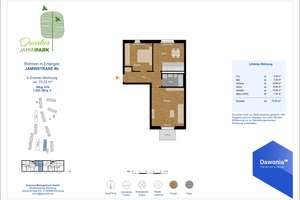 Willkommensangebot: 2-Zimmer-Wohnung mit EBK und Aufzug - Erste Kaltmiete Geschenkt – Jaminstr. 4b, 91052 Rathenau, Erlangen – Vorschaubild 7