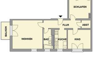 Schöne 3-Raum-Wohnung im beliebten Comeniusgebiet – Erdmannsdorfer Str. 10, 9120 Altchemnitz, Chemnitz – Vorschaubild 6
