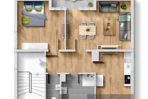 (2021 saniert) Dachgeschoss / 2 Zimmer / ca. 44m² / Keller / Garten / Stellplatz