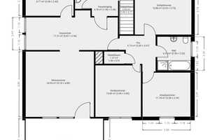 Freistehendes EFH ca. 190 m² Wfl. m. Garten+Einliegerwohnung, komplett unterkellert inkl. Einzelgar. – Würzburg – Vorschaubild 44