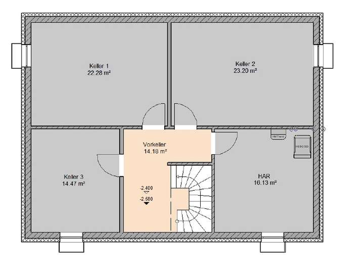 Grundriss Keller
