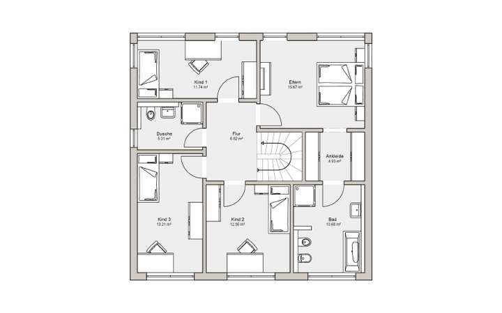 Grundriss Obergeschoss