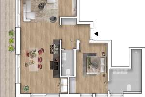 Sehr schöne möblierte Penthouse Wohnung am Saarbrücker Staatstheater – Bleichstraße 2, 66111 St. Johann, Saarbrücken – Vorschaubild 13