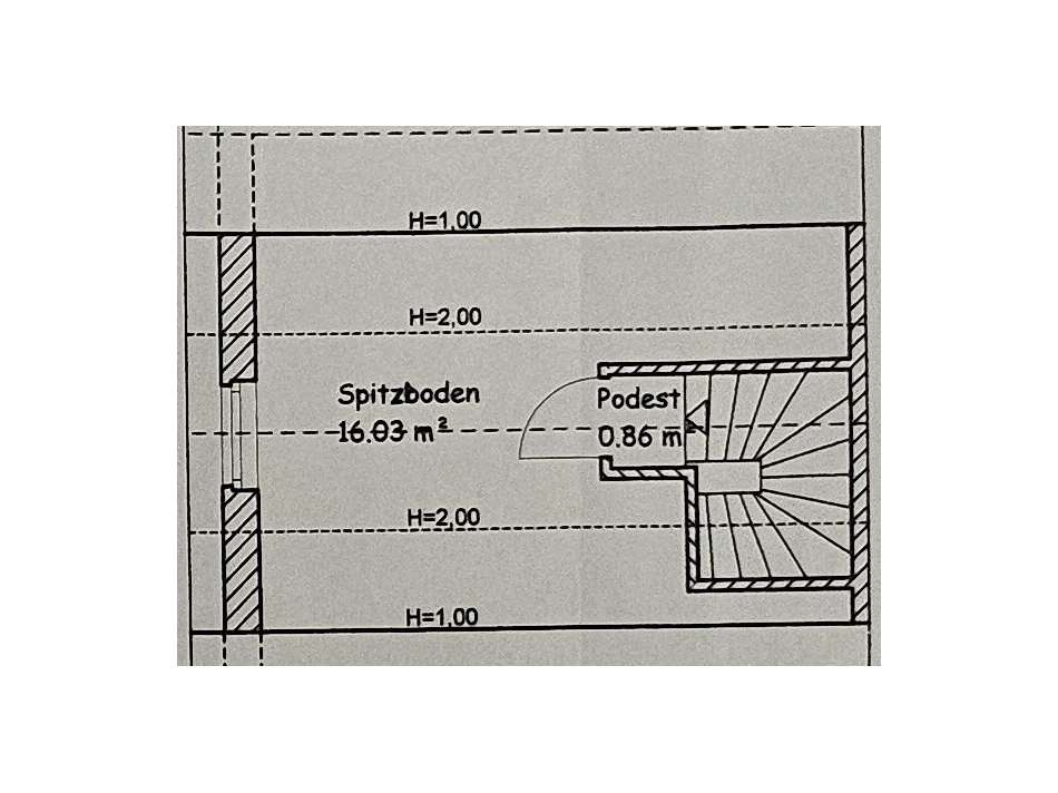 Grundriss Spitzboden