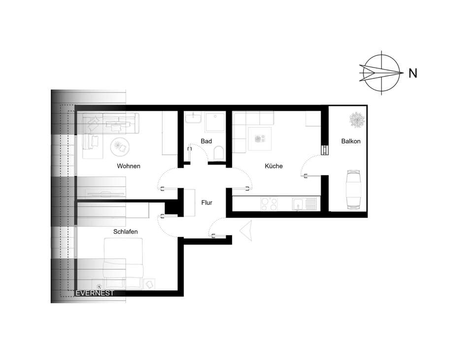 2. Zimmer Visualisiert