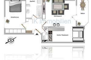 *Lichtdurchflutete 2-Zimmer-Wohnung mit Süd-/West-Balkon in München-Waldtrudering** – Kloster-Innichen-Strasse *, 81827 Waldtrudering, München – Vorschaubild 18