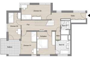 5-Zimmer-Wohnung | Urbanes Wohnen auf 2 Etagen – Teichstr. 16, 70186 Gablenberg, Stuttgart – Vorschaubild 4
