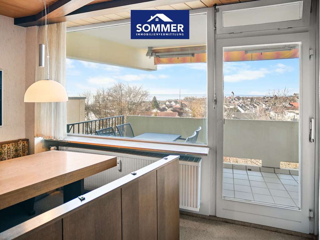 Immobilie in Immenstaad am Bodensee - 3-Zimmer Wohnung mit See- und Bergsicht sowie Blick auf Immenstaad - Bild 1