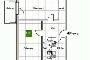 Große, helle 2-Zimmer-Wohnung mit Balkon und Wannenbad! – Niederseidewitzer Weg 10, 1257 Leuben (Stadtteil), Dresden – Vorschaubild 2