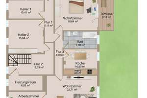 Traumbungalow mit ELW und Garten in ruhiger Sackgassenlage mit Garage und KFZ Stellplatz – 61130 Nidderau – Vorschaubild 22