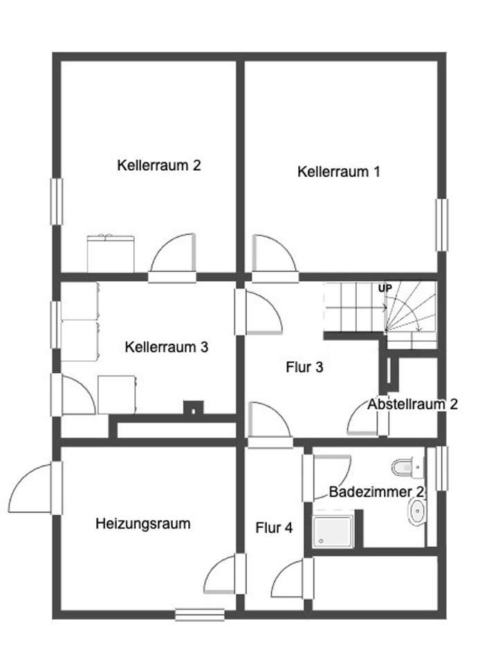 Grundriss Skizze UG