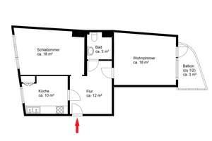 Bahnhofsvorstadt / 2-Zimmer-Eigentumswohnung mit Blick in die Wallanlagen – Die vollständige Adresse der Immobilie erhältst du vom Anbieter., 28195 Bahnhofsvorstadt, Bremen – Vorschaubild 8