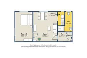 Ruhige 2-Raum-Wohnung am Stadtrand – Muldentalstr. 95, 4288 Liebertwolkwitz, Leipzig – Vorschaubild 2