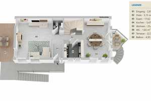 Exklusive Doppelhaushälfte mit 2 Terrassen, Balkon und Garten – Mayen-Koblenz (Kreis) – Vorschaubild 34