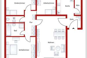 4-Zimmer-Wohnung mit Balkon – Neue Heizungsanlage – Attraktives Gestaltungspotenzial – Die vollständige Adresse der Immobilie erhältst du vom Anbieter., 63517 Rodenbach – Vorschaubild 20