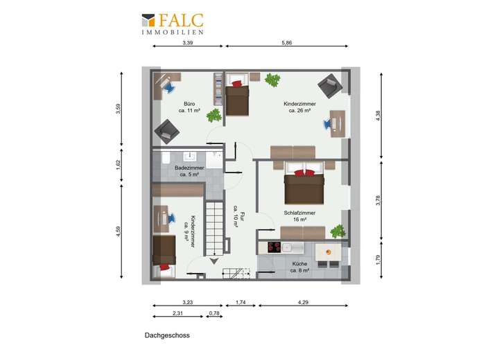 Grundriss Dachgeschoss