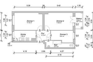 WEDDING, ICK LIEBE DIR - GUTER SCHNITT - WEST-LOGGIA & HOHE DECKEN – Koloniestr. 80 nn, 13359 Gesundbrunnen, Berlin – Vorschaubild 19