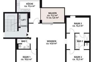 Leben zwischen Rosental und City – exklusive 120 m² mit Loggia & EBK – Hinrichsenstraße 31, 4105 Zentrum-Nordwest, Leipzig – Vorschaubild 10