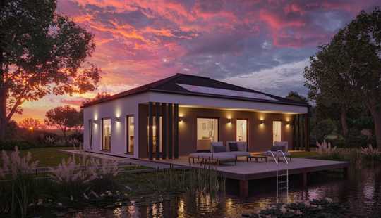 Bild von Barrierefreier Fertighaus-Bungalow: Wohlfühl-Raum, perfekt
geplant, zuverlässig gebaut