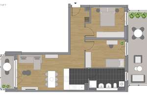 Suchen Nachmieter für eine schöne 3-Zimmerwohnung im Gallus, ideal für Paare und Singles – Lahnstraße 96, 60326 Gallus, Frankfurt am Main – Vorschaubild 1