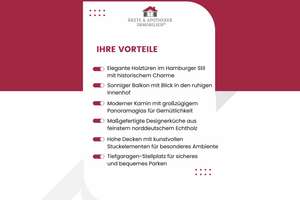 Exklusiv! Sanierte 5-Zimmer Altbauwohnung mit Kamin in direkter Alsternähe – Die vollständige Adresse der Immobilie erhältst du vom Anbieter., 20099 Sankt Georg, Hamburg – Vorschaubild 2