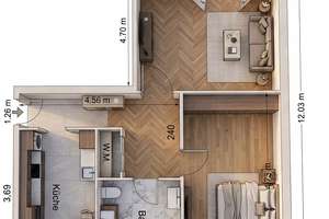 Gepflegte 2 Zimmerwohnung mit Sonnenbalkon und Tageslichtbad - 0172-3261193 – Die vollständige Adresse der Immobilie erhältst du vom Anbieter., 13581 Spandau (Ortsteil), Berlin – Vorschaubild 19