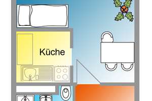 Renovierte 1- Zimmer Wohnung in Groß Klein – Taklerring 33, 18109 Groß Klein, Rostock – Vorschaubild 5