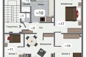 Hochwertig sanierte 4-Zimmer-Altbauwohnung mit EBK und Balkon in Bestlage des Johannesviertels – Die vollständige Adresse der Immobilie erhältst du vom Anbieter., 64293 Darmstadt-Nord, Darmstadt – Vorschaubild 13