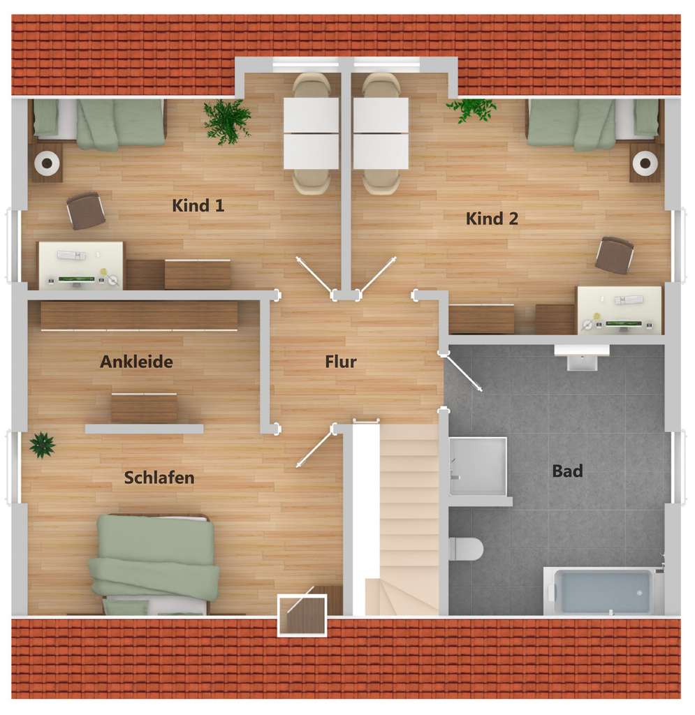 Immobilie in Kissenbrück - Schickes Familienhaus mit Raum für Homeoffice und mit weitem Blick in die Landschaft - Bild 2