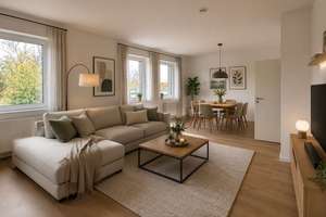 Kernsanierte Wohnung mit großer Terrasse