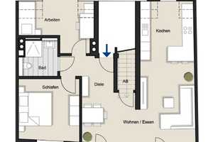 ZENTRAL UND RUHIG  3 - ZIMMER WOHNUNG - BALKON -  MODERNISIERT -  GUTE ENERGIEWERTE! – Köln – Vorschaubild 8