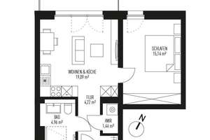 Modernes Wohnen im Kronenpark - 2-Zimmer Wohnung in Königs Wusterhausen  – Karl-Liebknecht-Straße 151a, 15711 Königs Wusterhausen – Vorschaubild 2