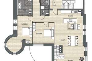 UFERPALAIS! Stilvolles 190qm großes Penthouse mit 57 qm Dachterrasse und Ruhrblick in Traumlage! – Ruhrstraße 79 a, 45219 Kettwig, Essen – Vorschaubild 18