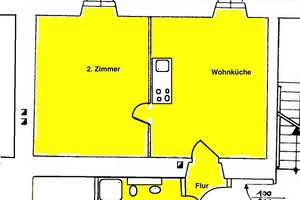 Renovierte , helle, geräumige  1-Zimmer Wohnung im 2. OG in Bad Karlshafen