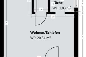 Stylisch möbliertes  1-Zimmer-Apartment mit Südbalkon – Mitteisstraße 31, 80935 Lerchenau-Ost, München – Vorschaubild 15