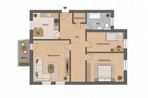Erstbezug nach Renovierung: Lichtdurchflutete 3-Zimmer-Wohnung mit großem Balkon – Adolfstraße 9, 1139 Kaditz, Dresden – Vorschaubild 13