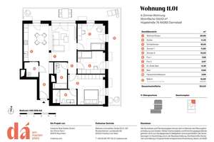 Zentrale 4-Zimmer-Wohnung mit großem Balkon für Familien – Die vollständige Adresse der Immobilie erhältst du vom Anbieter., 64283 Mitte, Darmstadt – Vorschaubild 5