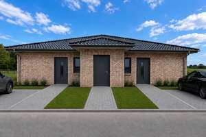 Neubau-Doppelhaushälfte mit 4 Zimmern und 2 Außenstellplätzen in Fredenbeck – Auf der Herrenheide 14, 21717 Fredenbeck – Vorschaubild 1