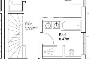 Top Lage am Waldrand Doppelhaushälfte 155qm + Küche Garage – Hermersberger str. 18, 74653 Künzelsau – Vorschaubild 19